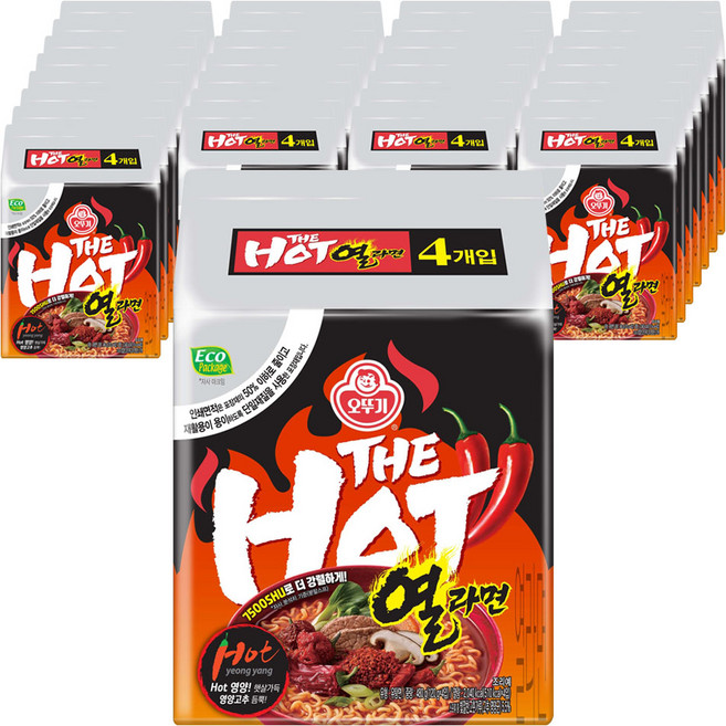 오뚜기 더핫 열라면 120g, 160개