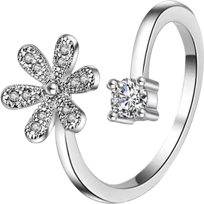 Sayaka 紗彌佳 純銀鑲鑽戒指