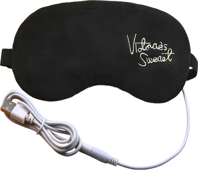 五檔蒸氣熱敷眼罩, 黑色, 1個