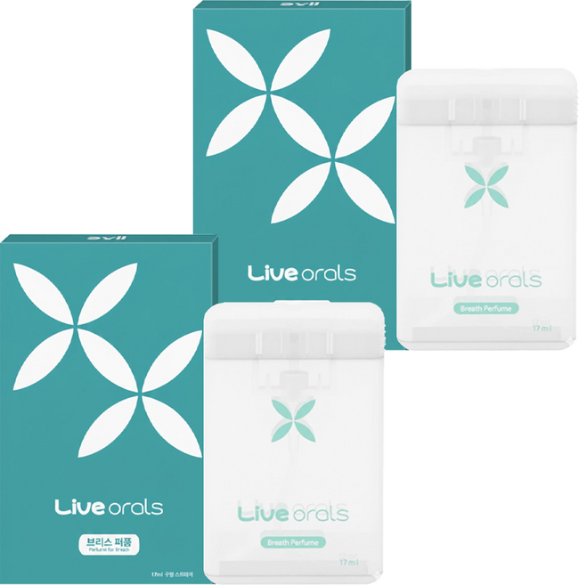 라이브오랄스 브리스퍼퓸 구강스프레이, 17ml, 2개
