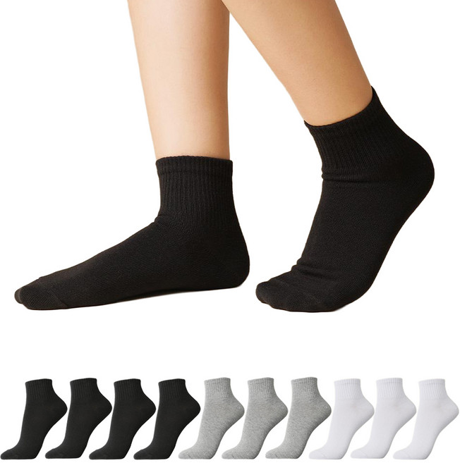 Sockpiens 女款優質短筒襪 10雙組