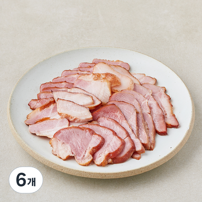 다향 참나무 훈제삼겹 슬라이스, 250g, 6개