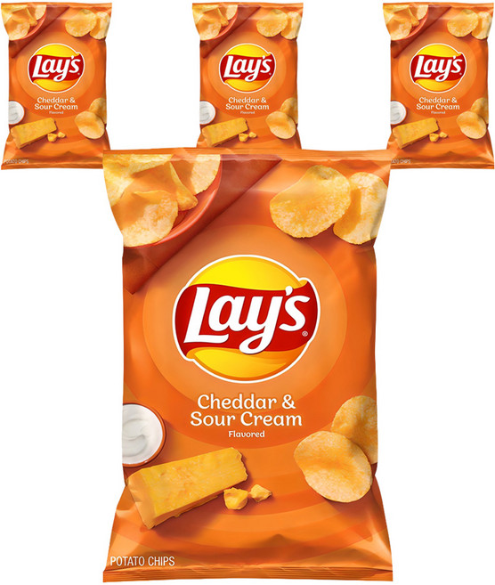 레이즈 체다 앤 사워크림 감자칩, 184.2g, 4개