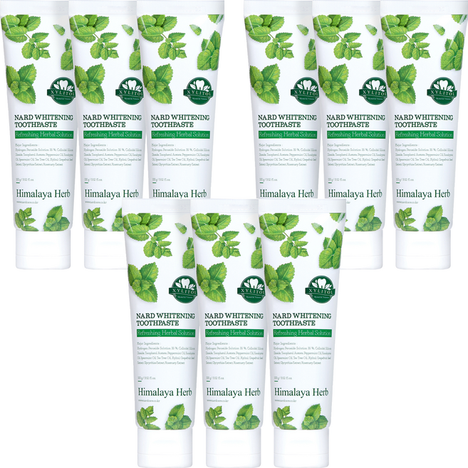 나드 부케가르니 미백 치약, 100g, 9개