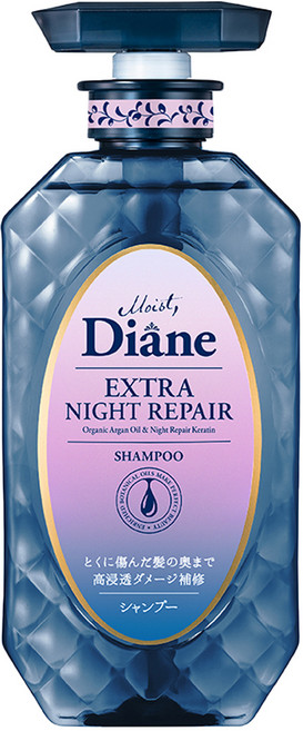 日本 Diane 午夜修護絲柔洗髮精, 450ml, 1瓶