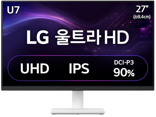 LG전자 4K UHD 울트라HD 모니터, 68.4cm, 27US500