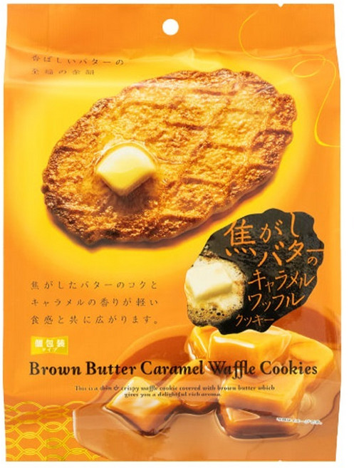 브라운 버터 카라멜 와플 쿠키, 1개, 86.4g