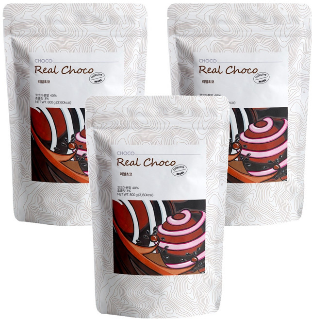 베오베 리얼 초코 파우더, 800g, 1개입, 3개, 800g