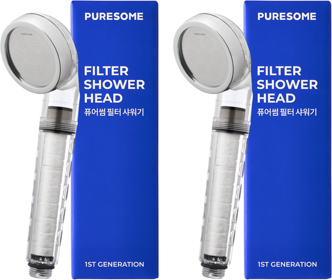 퓨어썸 필터 샤워기, 2개, 혼합색상