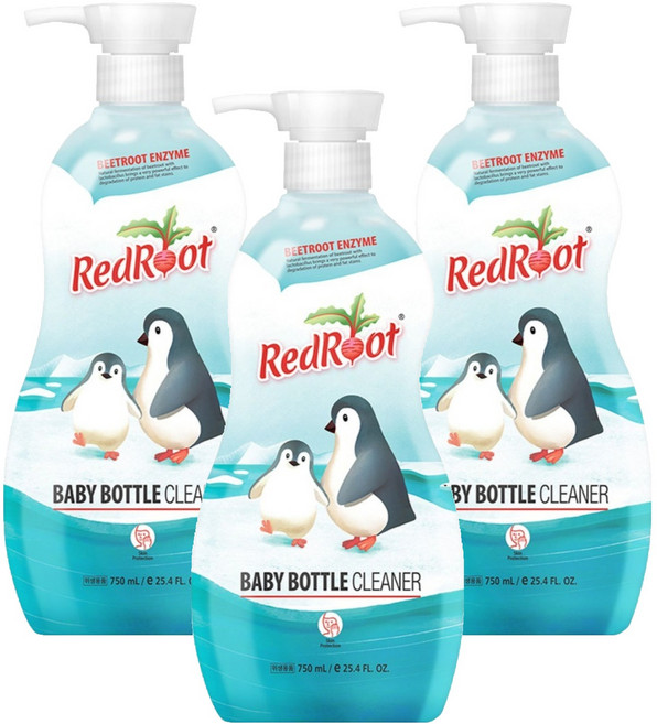 레드루트 젖병세정제 무향, 3개, 750ml