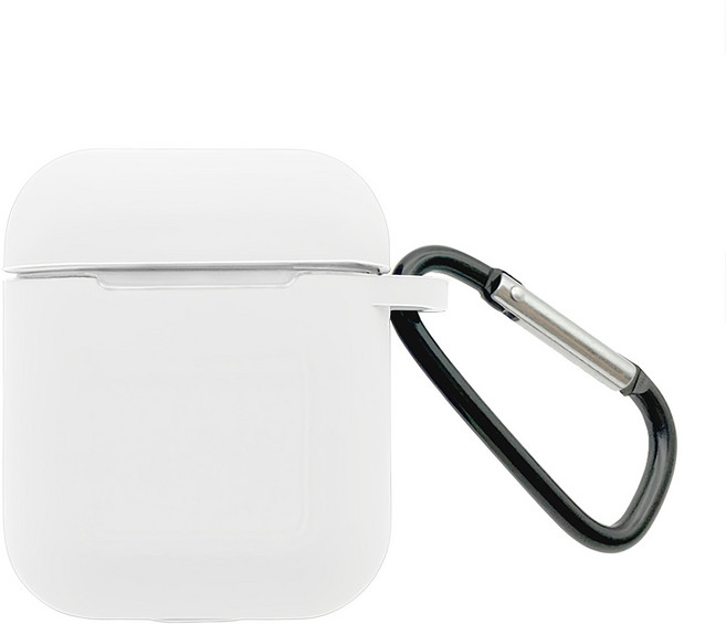 Timo AirPods 純色矽膠保護套, 純真白, 1個