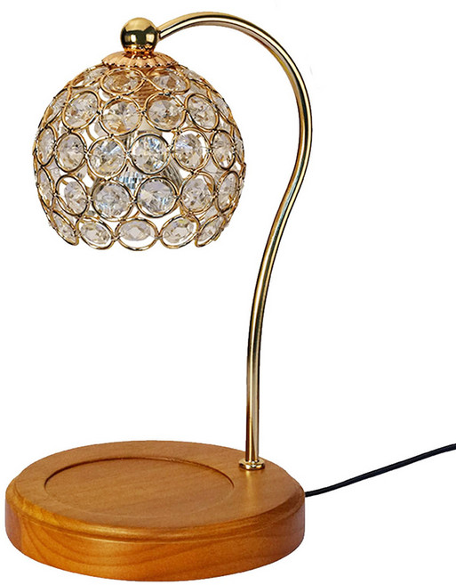 Rofancy洛帆晞 經典木座系列 可調光融蠟燈, 典雅圓深木座