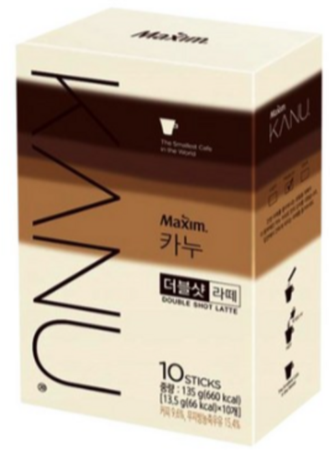 카누 더블샷 라떼 커피믹스, 13.5g, 10개입, 1개