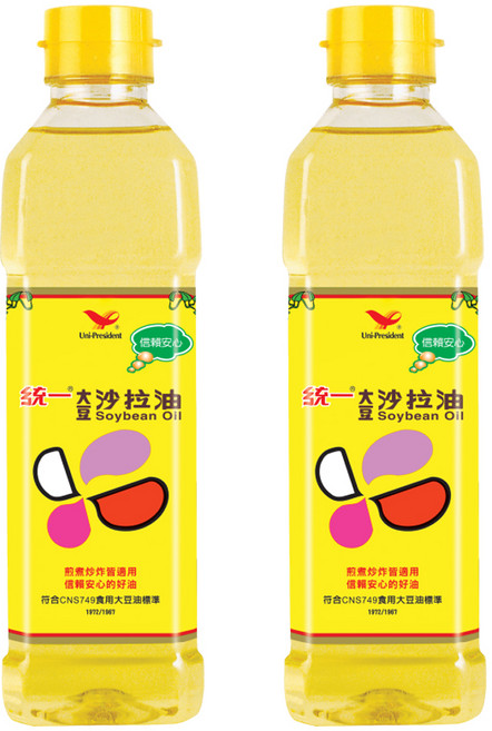 統一 大豆沙拉油, 760ml, 2瓶