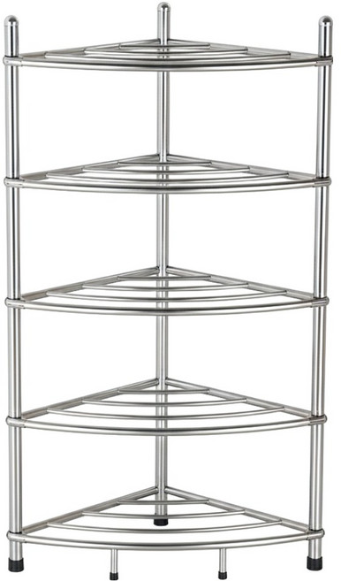 京太陽 5層廚房收納鍋架, 5層, 不鏽鋼色, 1個