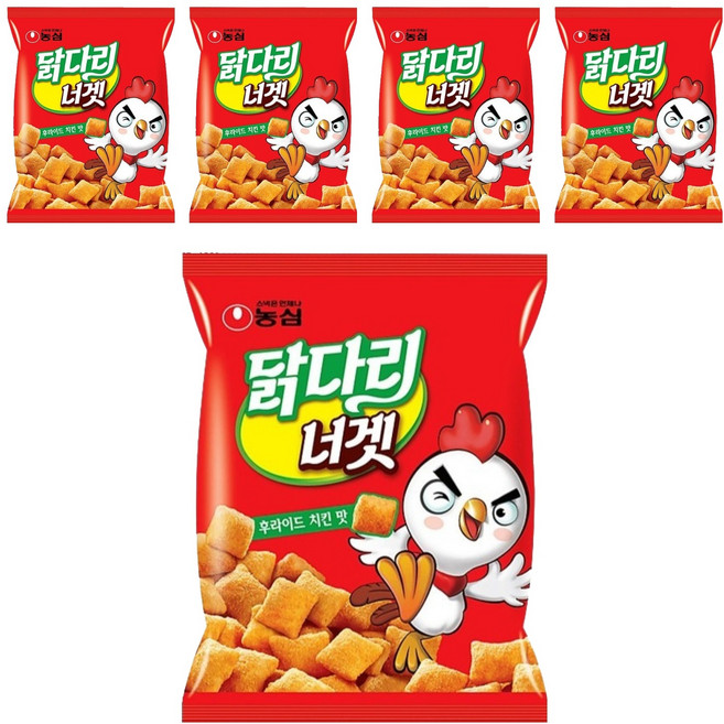 농심닭다리 너겟 후라이드 치킨맛, 130g, 5개