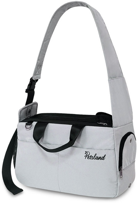 펫츠랜드 반려동물 스너그 슬링백, 그레이, 1개