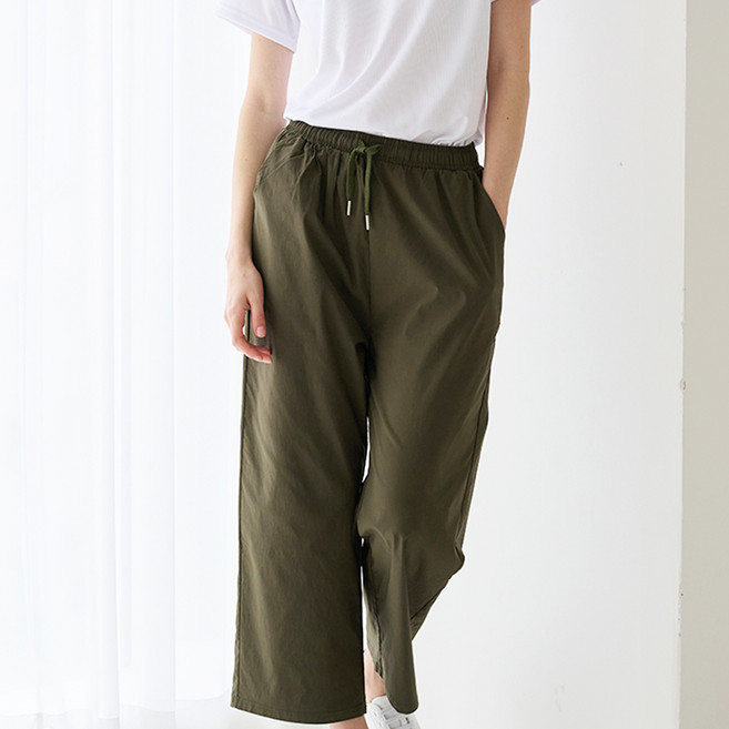 MerryRosy 女款嫘縈寬版九分褲