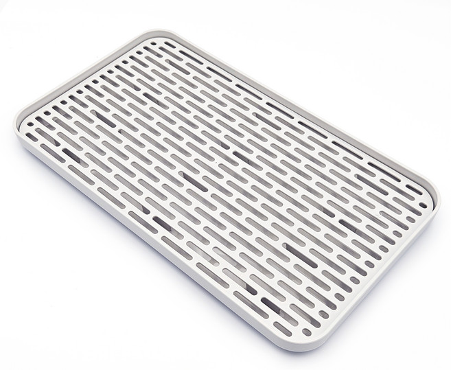 나홈 깔끔 미니 물빠짐 식기건조대 31x17.5x2.2cm, 화이트, 1개, 1단