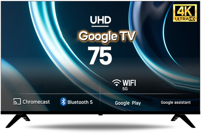 시티브 4K UHD IPS패널 구글OS 1등급 스마트TV, 189cm(75인치), 75 UHD GTV, 스탠드형, 방문설치