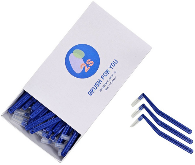 브러쉬포유 L형 치간칫솔 2s 0.9 50p, 0.9mm, 50개입, 1개