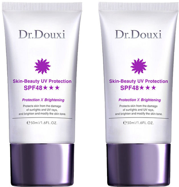 Dr.Douxi 朵璽 晶鑽美肌潤色隔離霜 SPF48 50ml, 自然潤色款, 2條