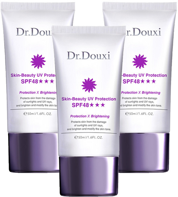 Dr.Douxi 朵璽 晶鑽美肌潤色隔離霜 SPF48 50ml, 自然潤色款, 3條
