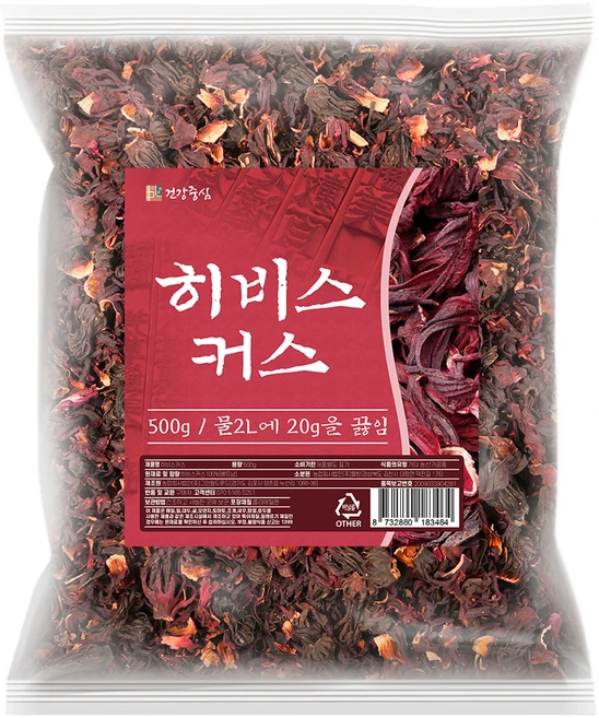 건강중심 히비스커스, 500g, 1개입, 1개 - 쿠팡