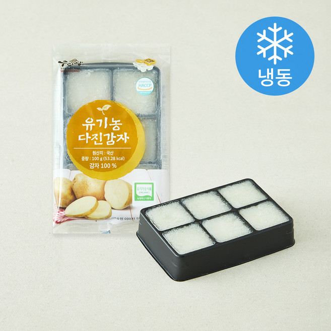 우리땅 유기농 인증 다진감자 (냉동), 100g, 1개