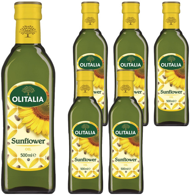 올리타리아 해바라기유, 500ml, 6개