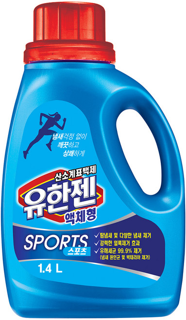유한젠 스포츠 산소계 액체형 표백제, 1.4L, 1개