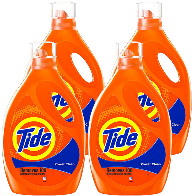 Tide 汰漬 Power深層清潔洗衣精, 3L, 4瓶