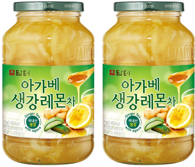 담터 아가베생강레몬차, 1kg, 1개입, 2개