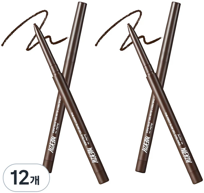 머지 더 퍼스트 슬림 젤 아이라이너 0.05g, GS3브론즈오팔, 12개 - 쿠팡