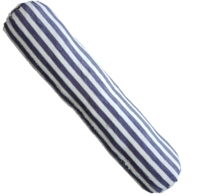 극세사 롱 바디필로우 717, 회색줄