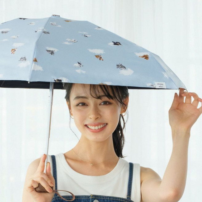 더블유피씨 여성용 암막 차단 강아지 5단 양산 801-HK003-102