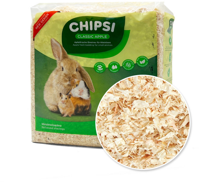 칩시 가문비 전나무 그린애플 소동물베딩, 1개, 1kg