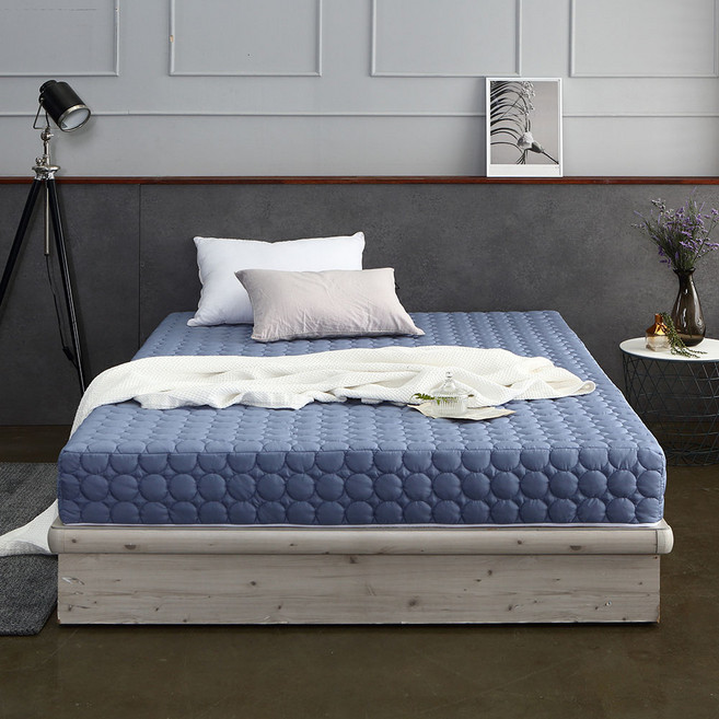 리브맘 무중력 메모리폼 롤팩 매트리스, 블루, 20cm