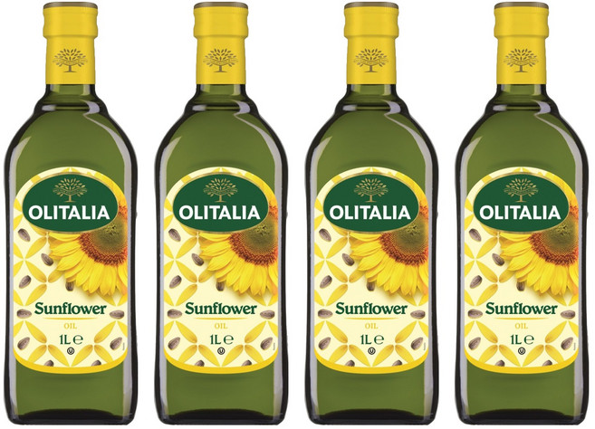 올리타리아 해바라기씨유, 1L, 4개
