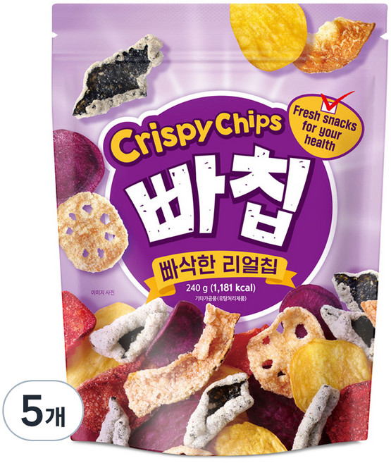 빠칩 원물간식, 240g, 5개