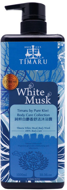 TIMARU 堤瑪露 舒活沐浴露 純粹白麝香, 1瓶, 1L