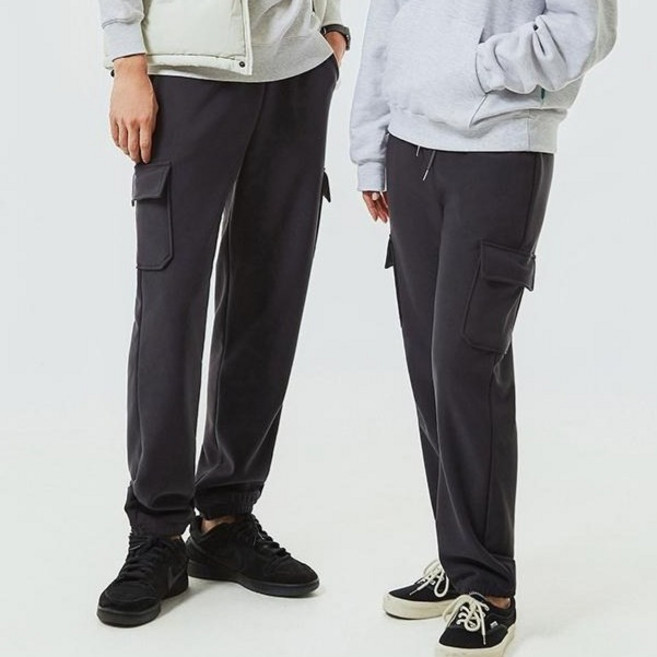 CAMEL Apparel 男女通用工裝束口防寒冬季刷毛運動褲