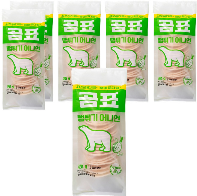 곰표 뻥튀기 어니언, 120g, 6개