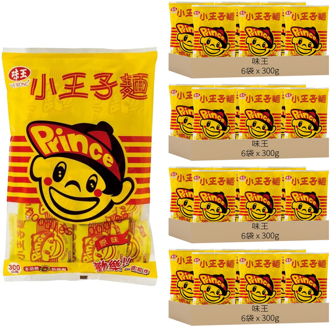 味王 小王子麵 原味, 24袋, 300g