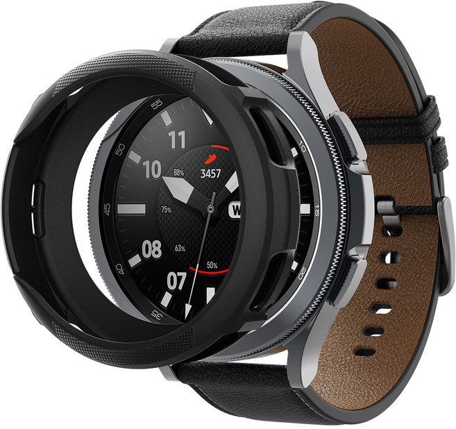 슈피겐 리퀴드에어 스마트워치 케이스, 매트블랙(ACS03140), 1개