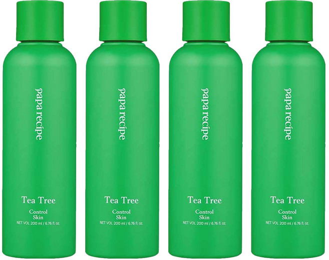 파파레서피 티트리 컨트롤 스킨, 4개, 200ml