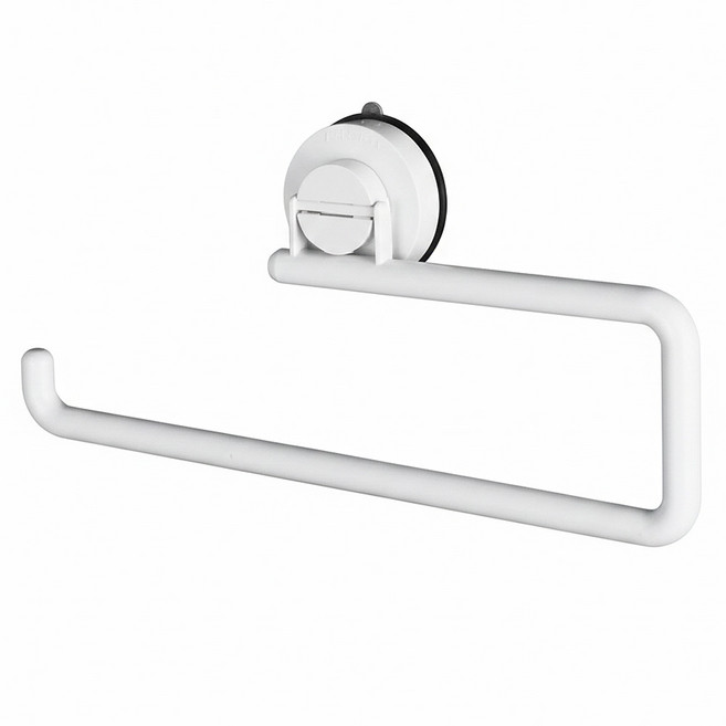 deHUb 吸盤式廚房紙巾架, 白色, 1個