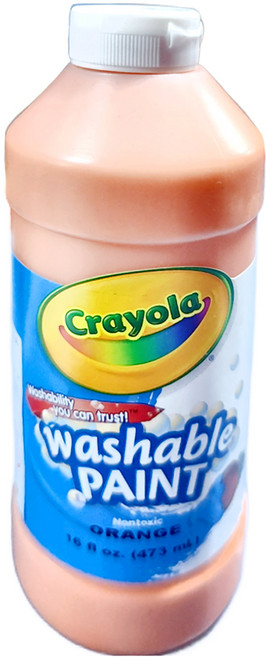 Crayola 繪兒樂 可水洗兒童顏料 橙色, 16oz, 1色