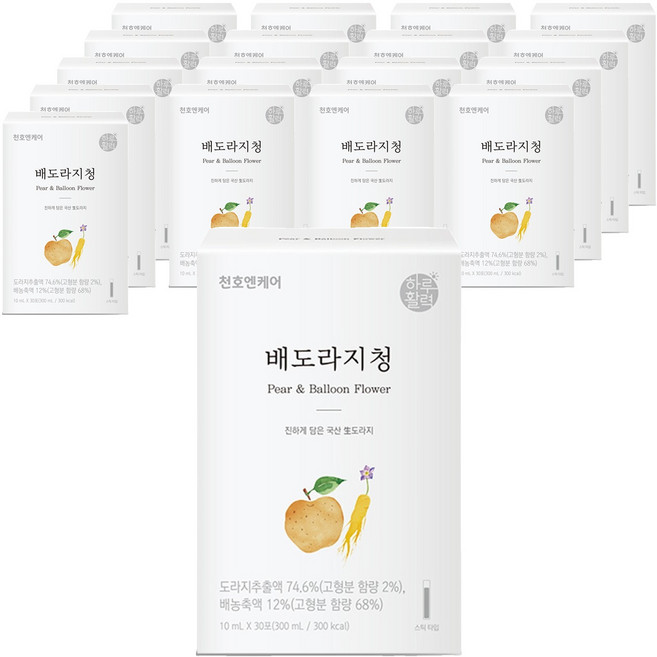천호엔케어 하루활력 배도라지청, 300ml, 18개
