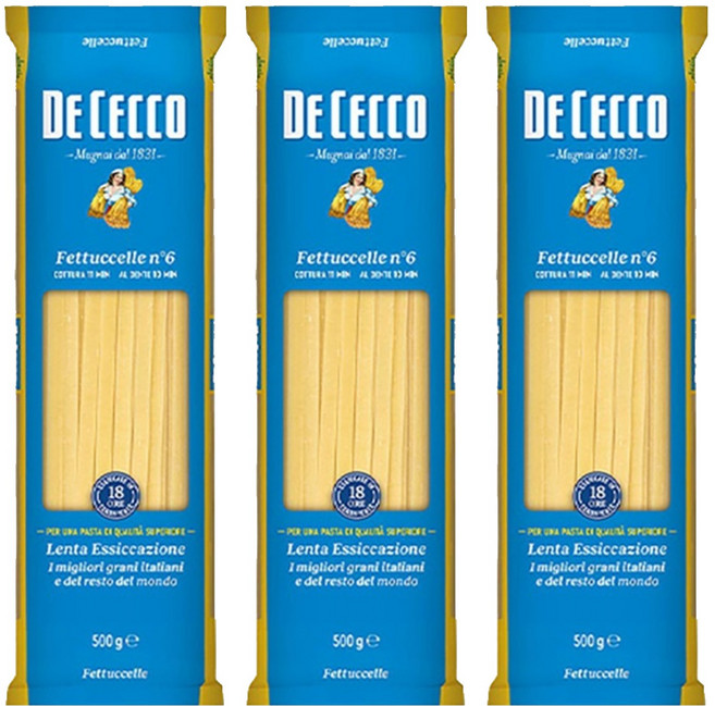 데체코 페투칠레 파스타면, 500g, 3개